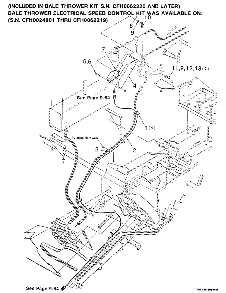 Схема запчастей Case IH 8520 - (9-60) - BALE THROWER ELECTRICAL SPEED CONTROL ASSEMBLY Decals & Attachments