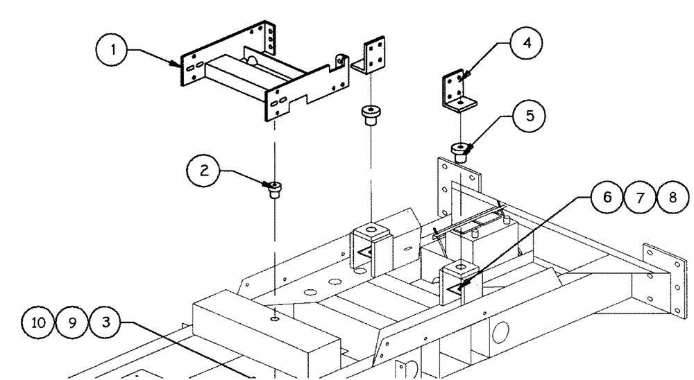 Схема запчастей Case IH SPX2130 - (03-004) - ENGINE MOUNTS (01) - ENGINE