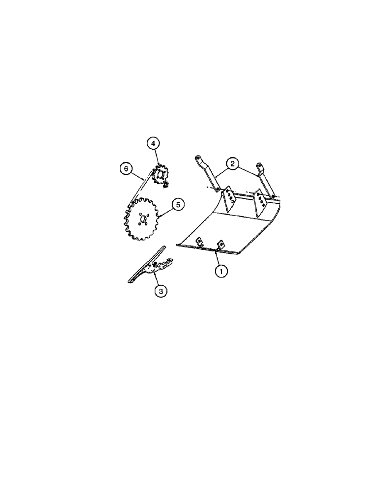 Схема запчастей Case IH INTERNATIONAL - (4-44[A]) - SKID SOLE AND PEA CUTTING PARTS, FOR USE WITH PEA PICK-UP (12) - MAIN FRAME