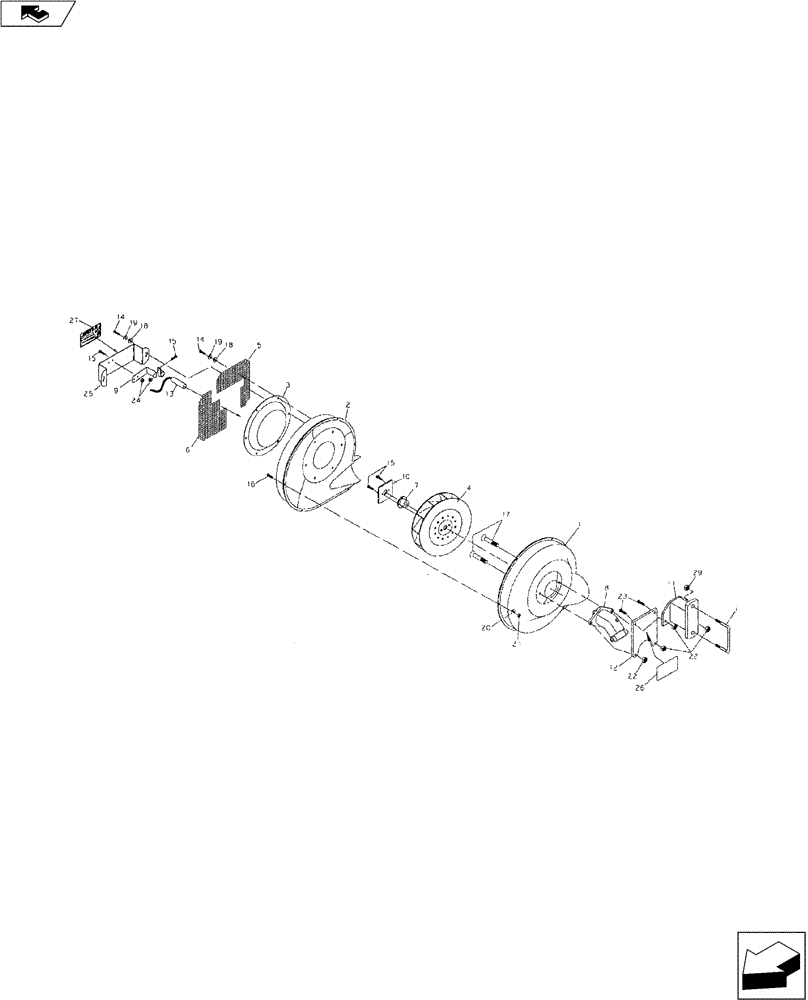Схема запчастей Case IH 9000 - (75.100.03) - FAN BREAKDOWN (75) - SOIL PREPARATION