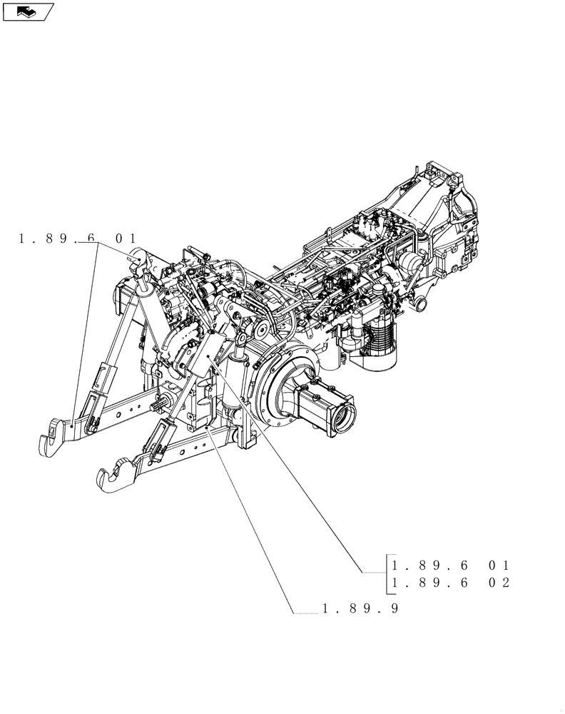 Схема запчастей Case IH PUMA 180 - (SEC. 09) - IMPLEMENT LIFT (00) - GENERAL