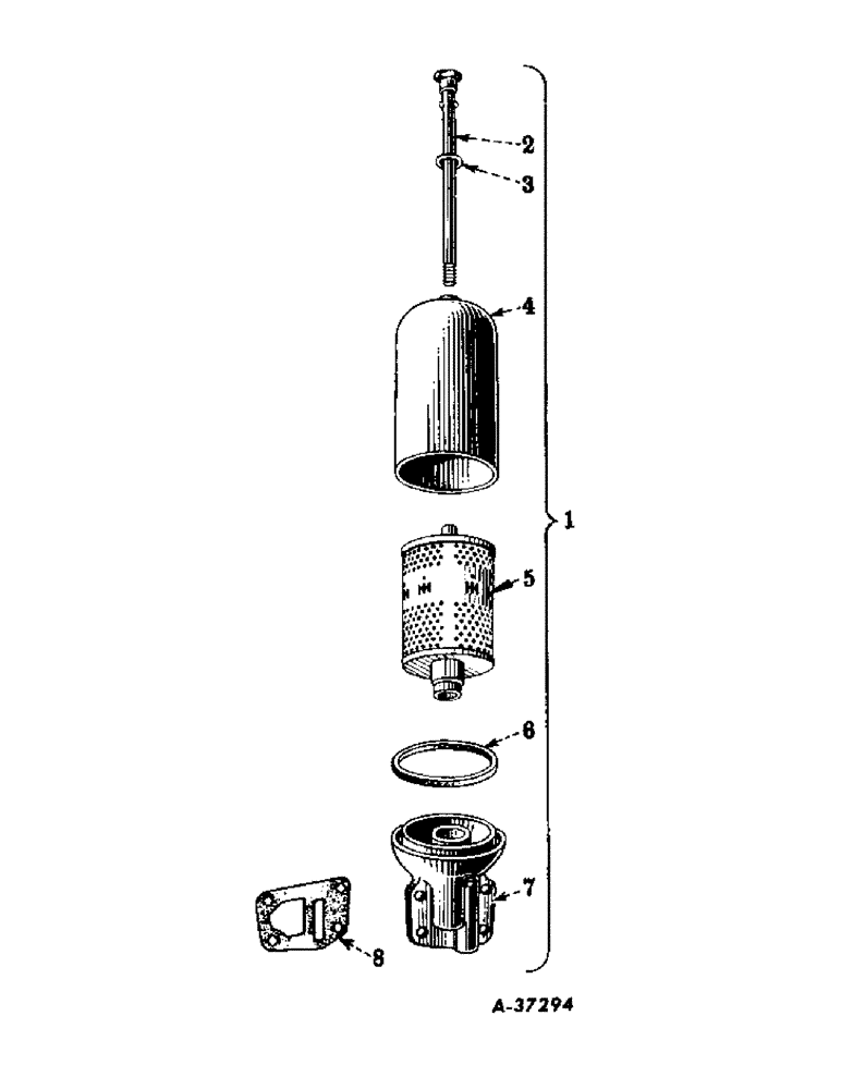 Схема запчастей Case IH SUPER-HV - (025) - ENGINE, LUBRICATING OIL FILTER (01) - ENGINE