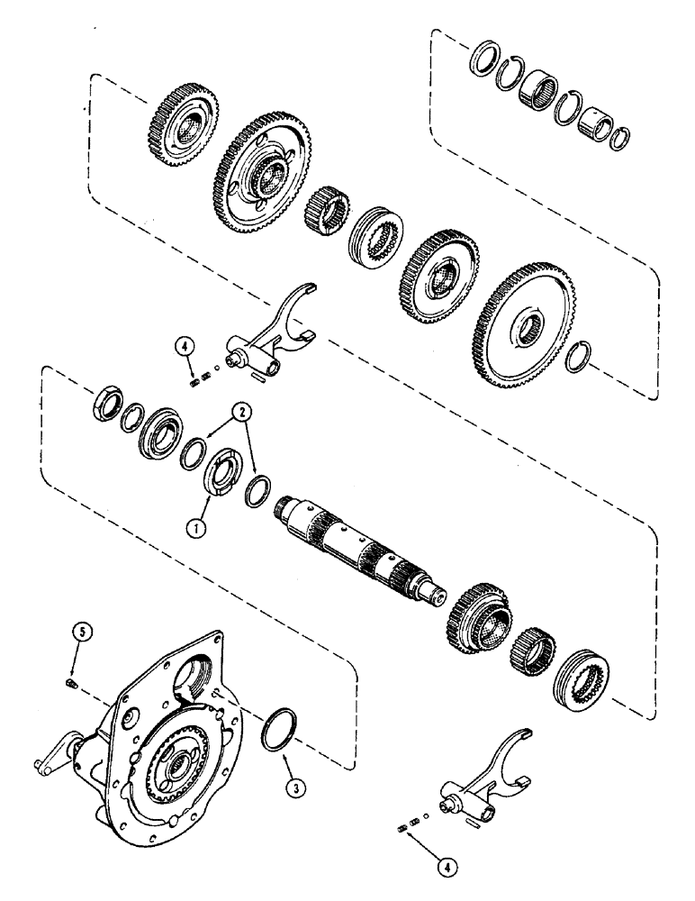 Схема запчастей Case IH 2470 - (232) - END-PLAY KIT (06) - POWER TRAIN