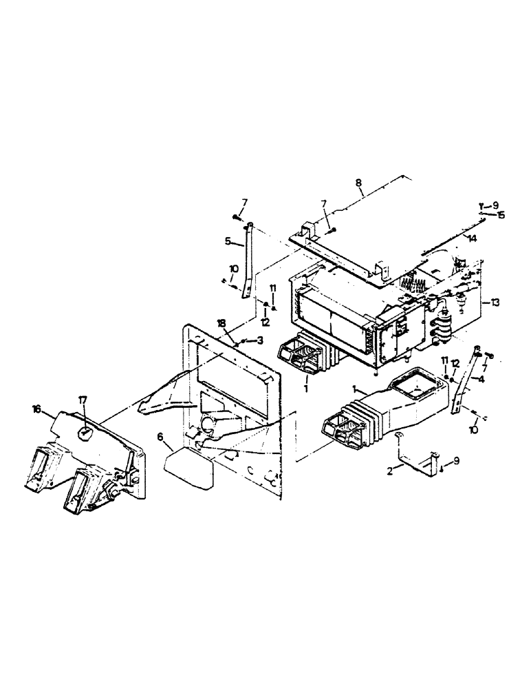 Схема запчастей Case IH 9170 - (03-02) - DUCTING (03) - Climate Control