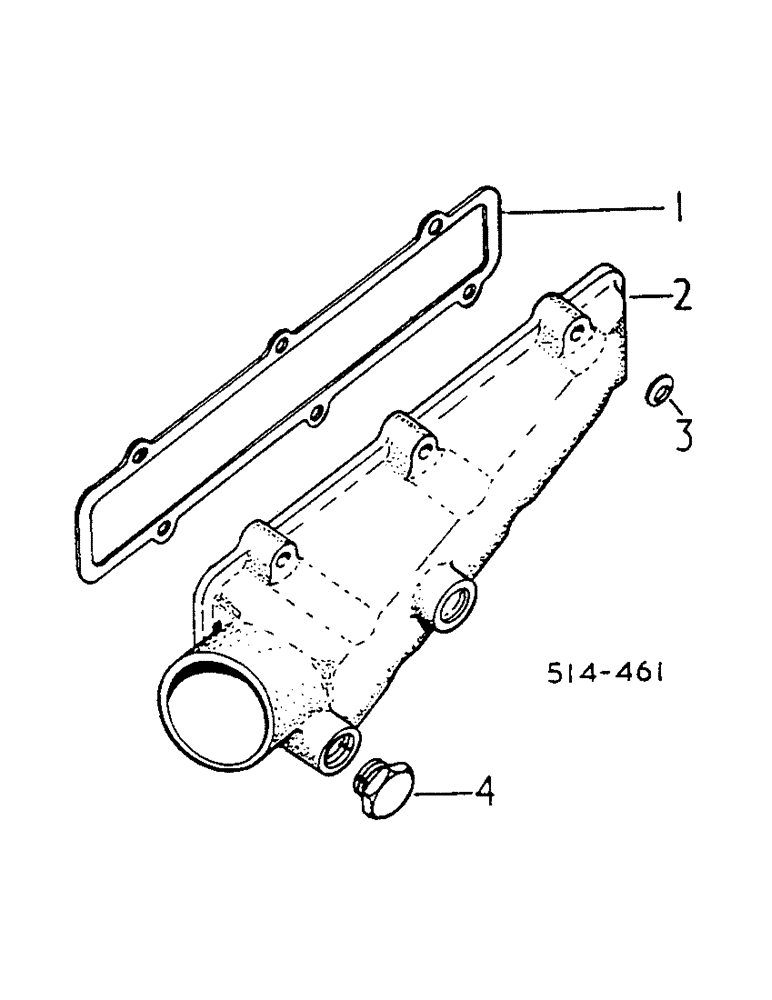Схема запчастей Case IH 2400 - (12-72) - INTAKE MANIFOLD Power