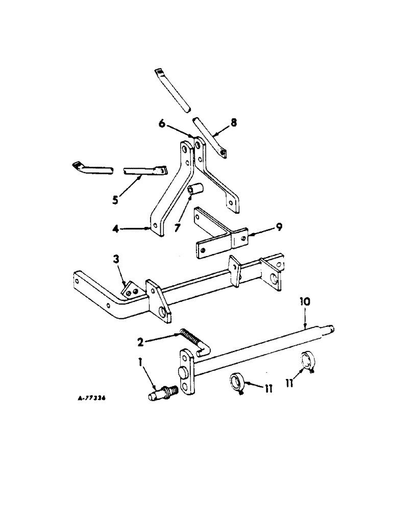 Схема запчастей Case IH 411 - (V-21[A]) - THREE-POINT CATEGORY II HITCH COMPLETING PACKAGE / PRODUCT GRAPHICS 