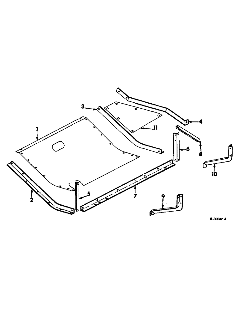 Схема запчастей Case IH 815 - (S-11) - ELEVATORS, GRAIN AUGER TROUGH SHIELD Elevators