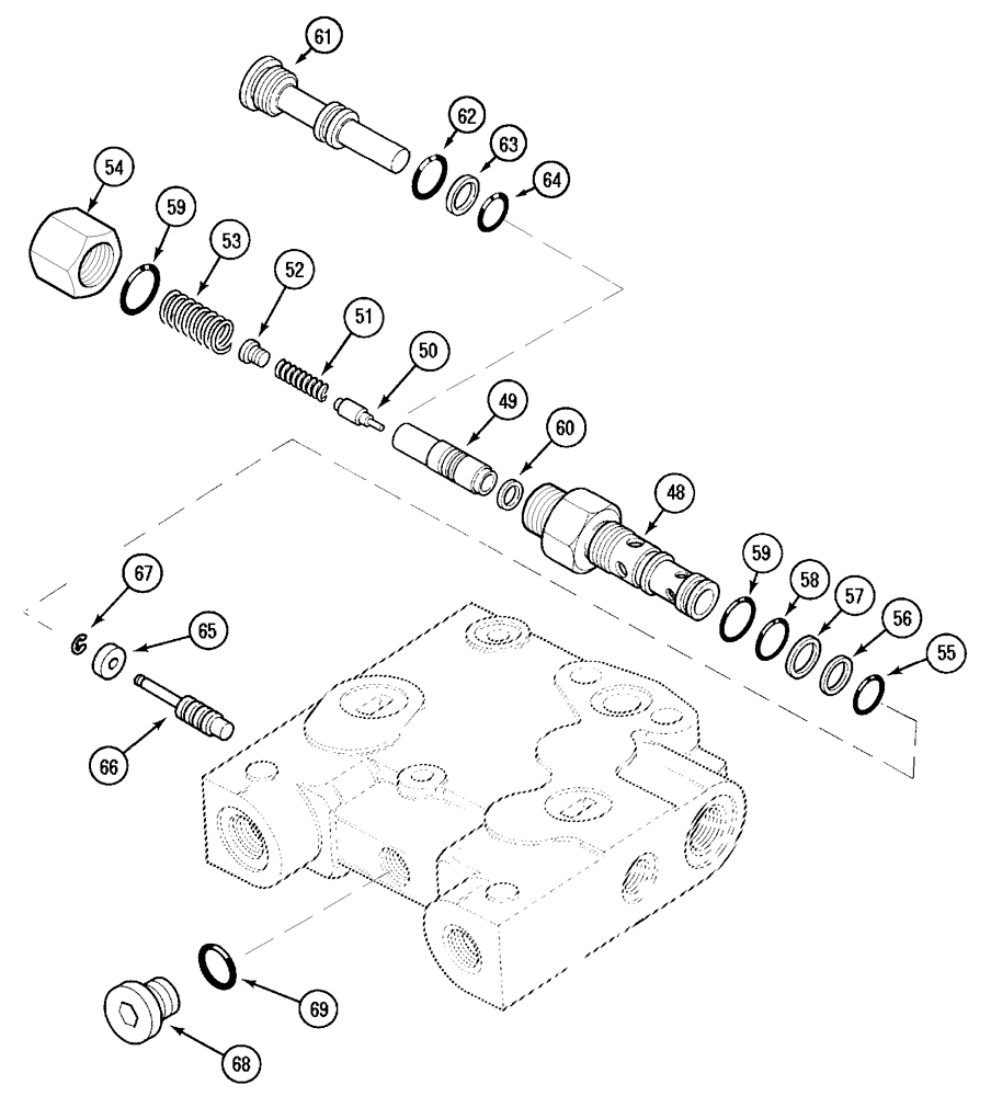 Схема запчастей Case IH MX80C - (08-28) - REMOTE VALVE ASSEMBLY (08) - HYDRAULICS