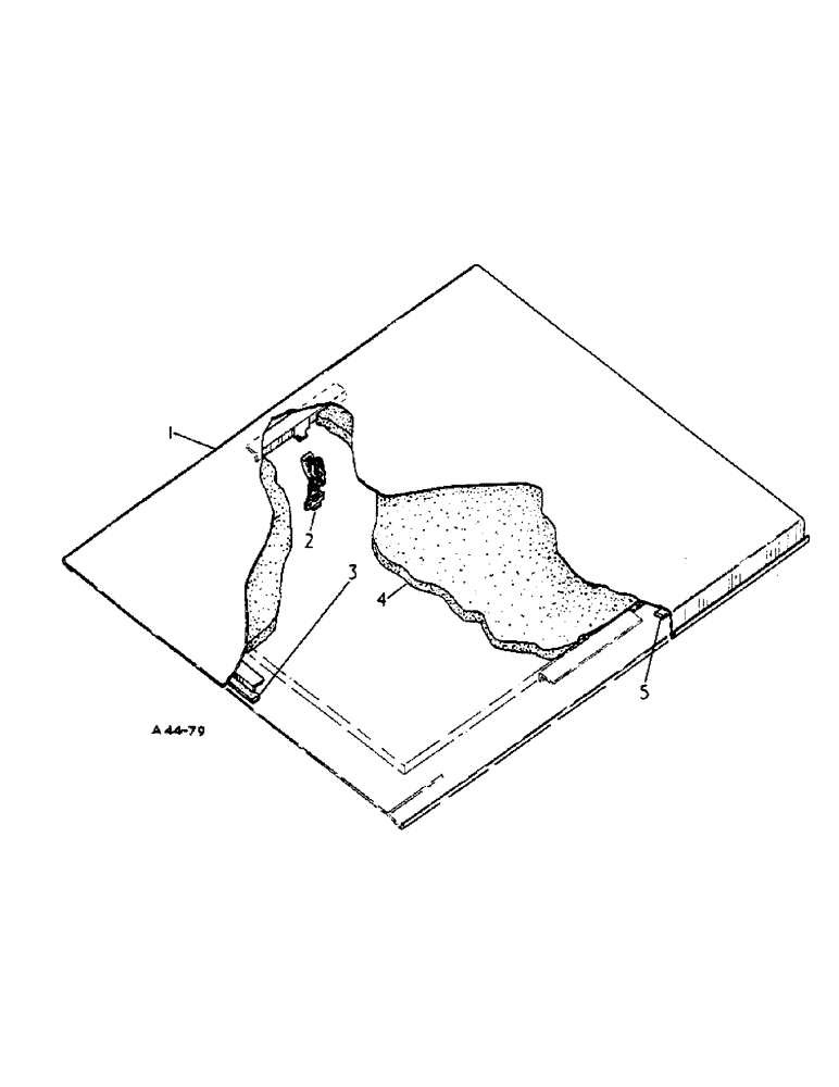 Схема запчастей Case IH 574 - (13-031) - CAB ROOF, 574 S/N 10277 AND UP, 2500 S/N 0602 AND UP (05) - SUPERSTRUCTURE