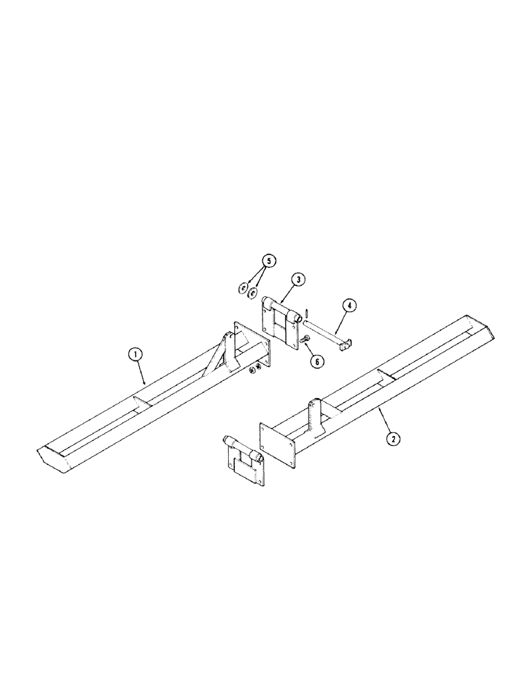 Схема запчастей Case IH 100-SERIES - (52[1]) - TORSION TUBE - 188 SERIES, PRIOR TO SN1605900 
