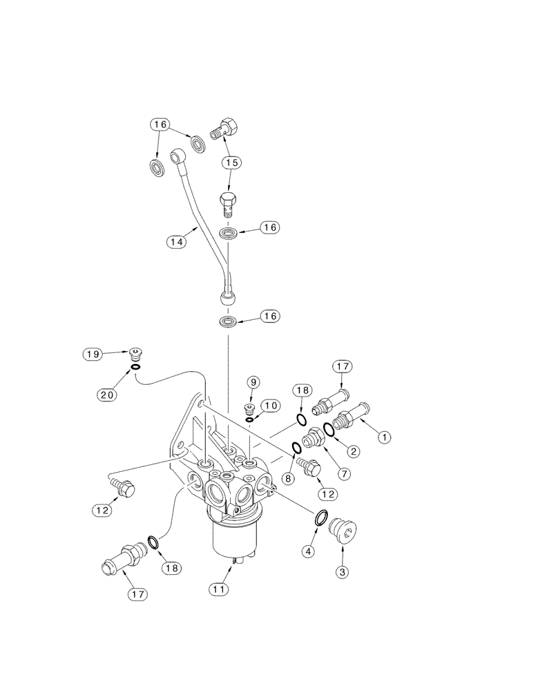 Схема запчастей Case IH MX270 - (03-07) - PUMP, FUEL TRANSFER, MX240, MX270, 6TAA-8304 EMISSIONS CERTIFIED ENGINE (03) - FUEL SYSTEM