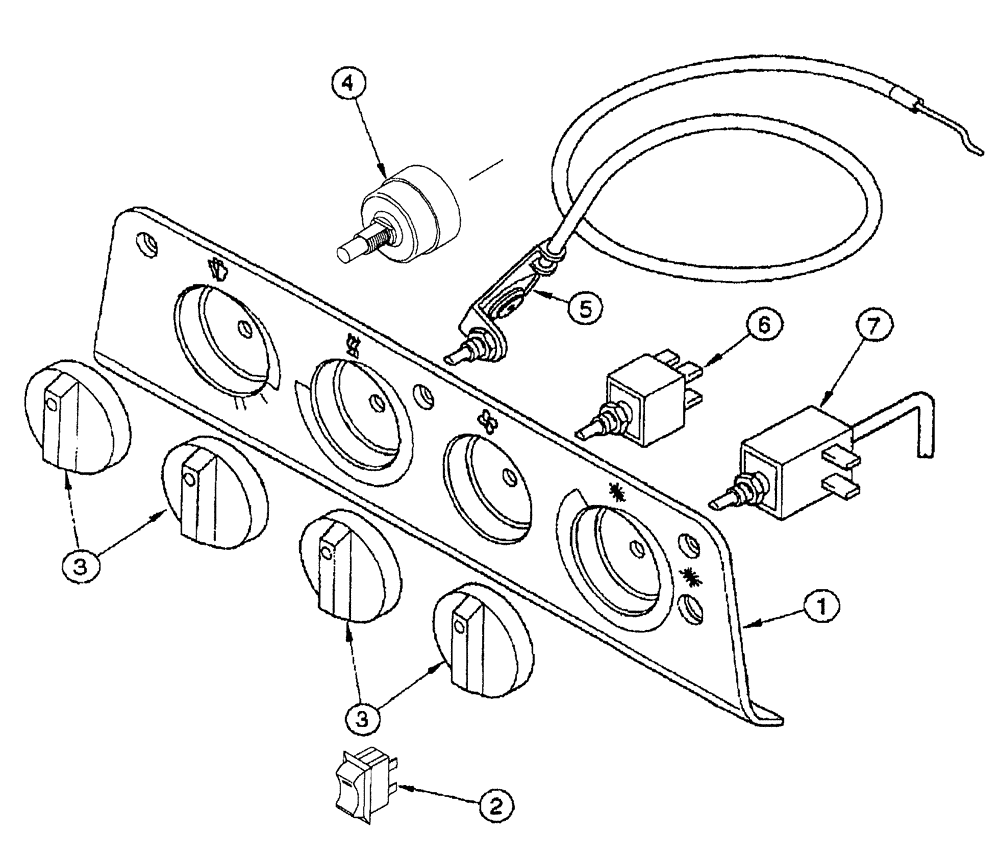 Схема запчастей Case IH 7700 - (A11[14]) - DASH PANEL Mainframe & Functioning Components