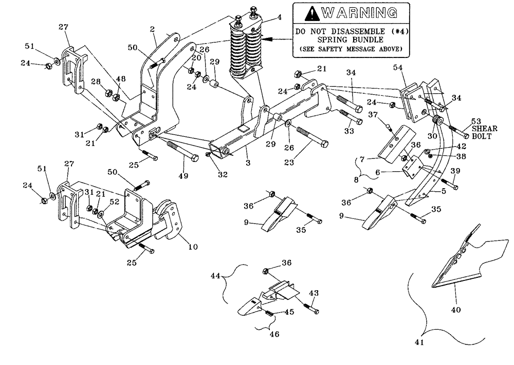 Схема запчастей Case IH 6750 - (75.200.05) - PARABOLIC SHANK (09) - CHASSIS/ATTACHMENTS