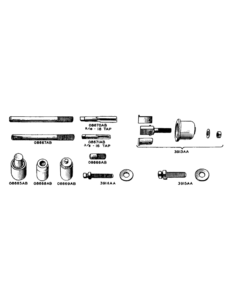 Схема запчастей Case IH SO-SERIES - (169) - SPECIAL TOOLS FOR SERVICING HYDRAULIC CONTROL UNIT (88) - ACCESSORIES