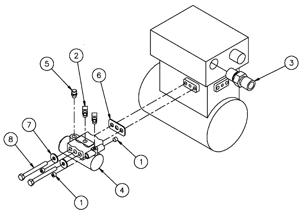 Схема запчастей Case IH FLX3510 - (07-001) - AIR COMPRESSOR GROUP Pneumatics