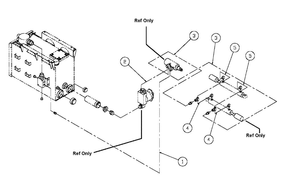 Схема запчастей Case IH FLX4330 - (06-003) - HYDRAULIC LINE GROUP (FLX 4300, FLX 4330) (07) - HYDRAULICS