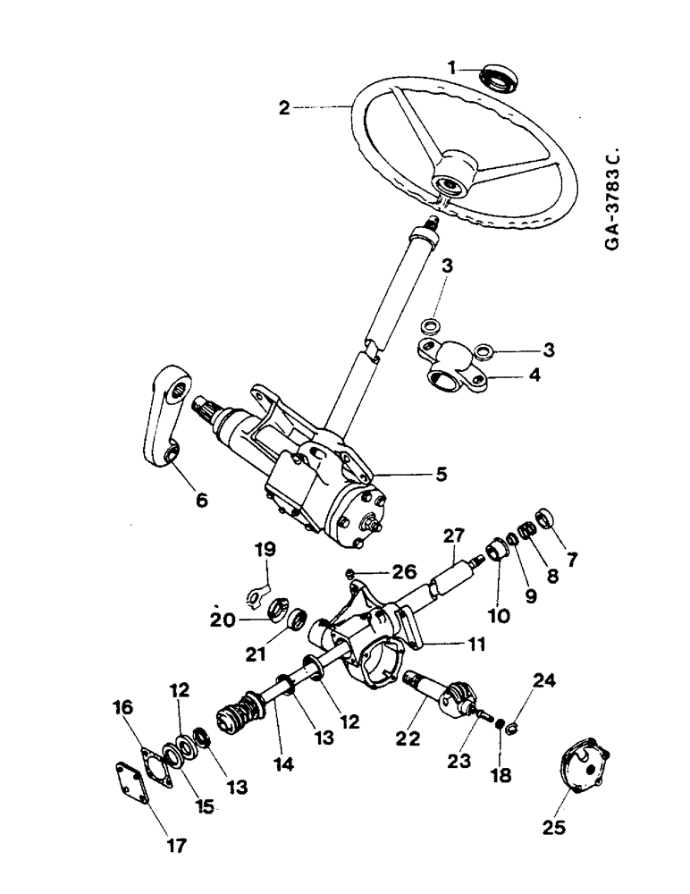 Схема запчастей Case IH 844S - (05-2) - STEERING (04) - STEERING