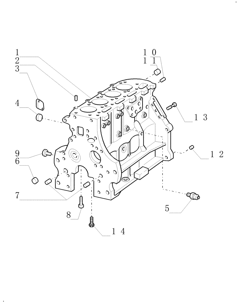 Схема запчастей Case IH WDX1101 - (078) - ENGINE, BLOCK, OIL PRESSURE SENDER, SLEEVES (10) - ENGINE