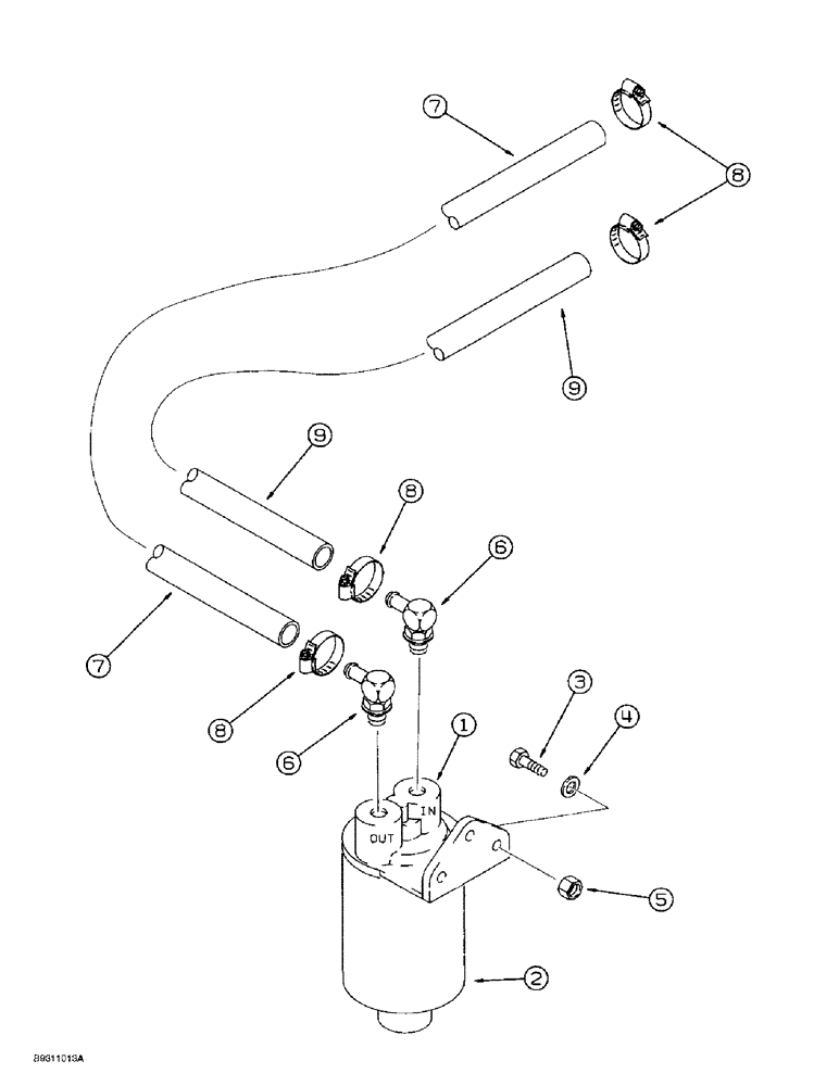 Схема запчастей Case IH 1838 - (3-18) - REMOTE FUEL FILTER (03) - FUEL SYSTEM