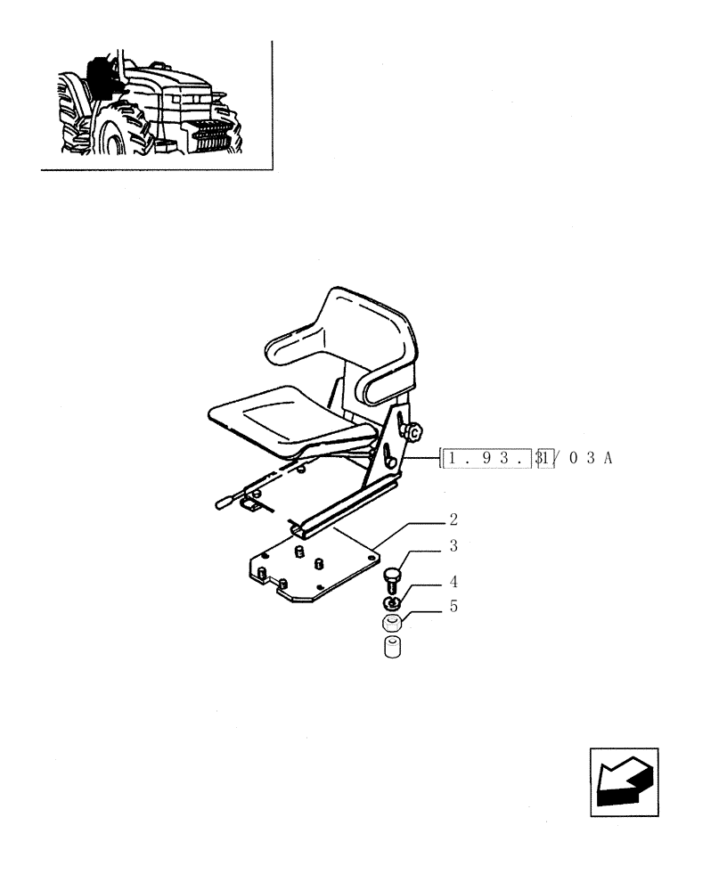 Схема запчастей Case IH JX95 - (1.93.3/03) - VAR - 191, 335879 - DELUXE SEAT WITH RETRACTABLE BELTS (10) - OPERATORS PLATFORM/CAB