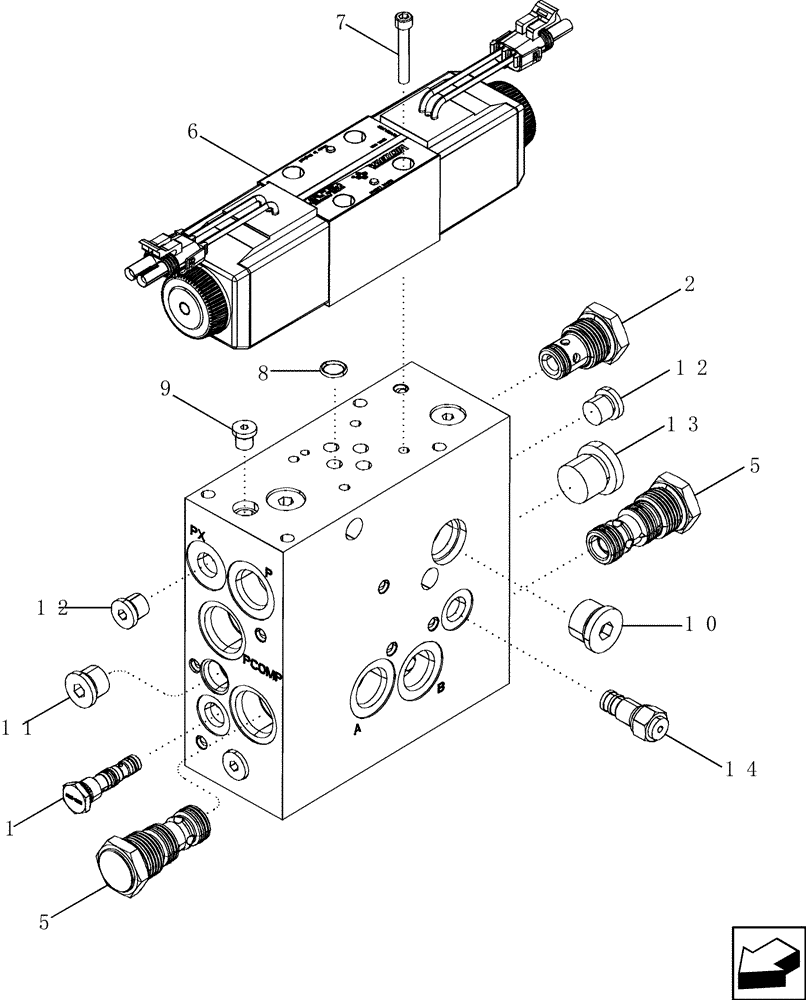 Схема запчастей Case IH 2577 - (35.200.06) - VALVE, AUTO GUIDANCE - ASN HAJ303001 (35) - HYDRAULIC SYSTEMS