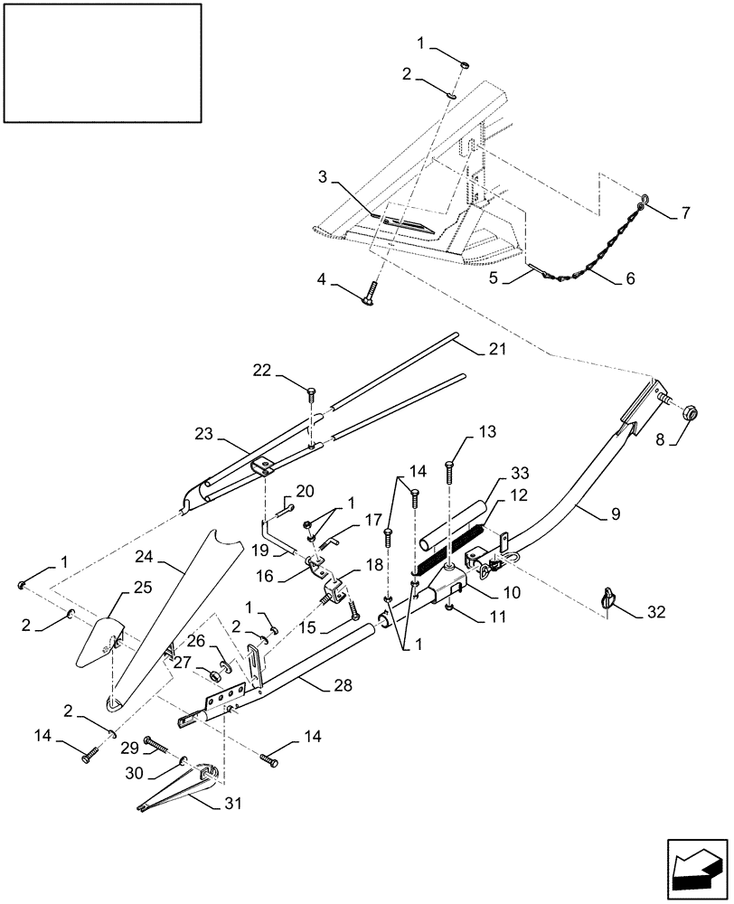 Схема запчастей Case IH 2040 - (18.84095941[01]) - DIA KIT : PIVOTABLE ADJUSTABLE DIVIDERS - C835 (18) - ACCESSORIES