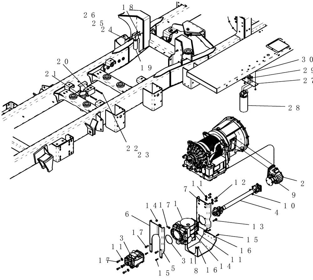 Схема запчастей Case IH FLX810 - (06-001) - PUMP GROUP, 4 WHEELER Hydraulic Plumbing
