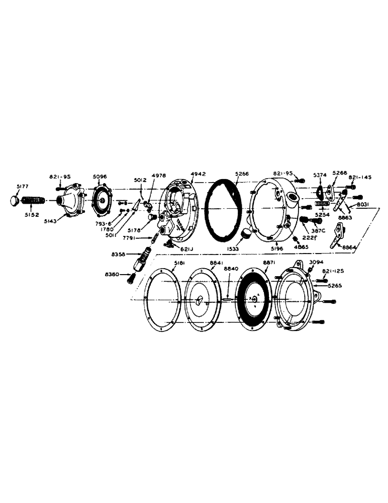 Схема запчастей Case IH 600-SERIES - (047) - LP-GAS ENGINE, PARTS FOR 4001AA LP GAS REGULATOR (02) - ENGINE