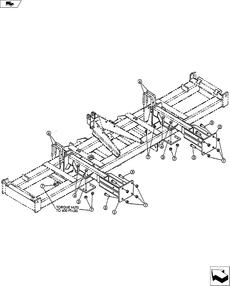 Схема запчастей Case IH 2500 ECOLO-TIL - (44.100.03[01]) - LIFT-ASSIST WHEEL MOUNT PARTS (44) - WHEELS
