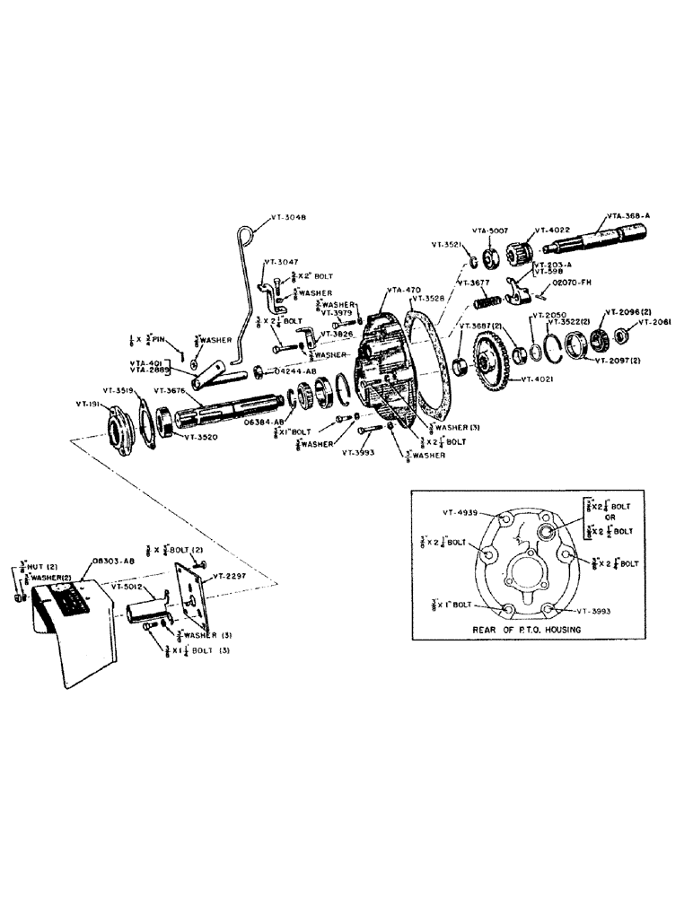 Схема запчастей Case IH VAI-SERIES - (104) - POWER TAKE-OFF (06) - POWER TRAIN