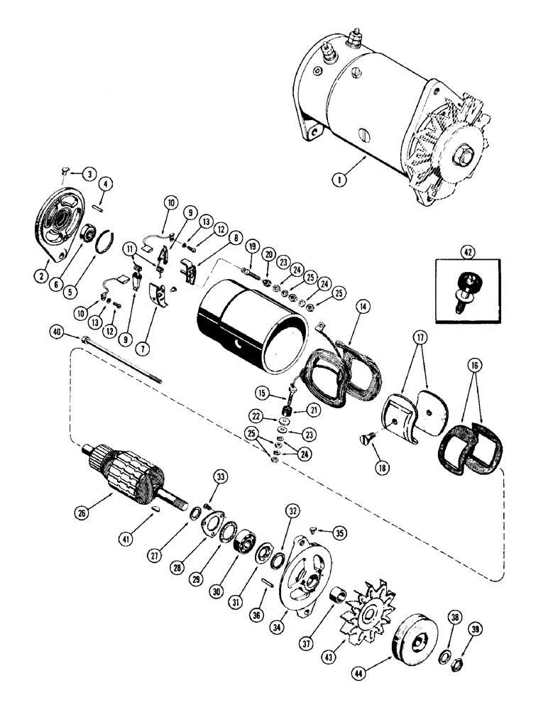 Схема запчастей Case IH 930-SERIES - (071A) - A57751 GENERATOR, USED WITH CAB (04) - ELECTRICAL SYSTEMS