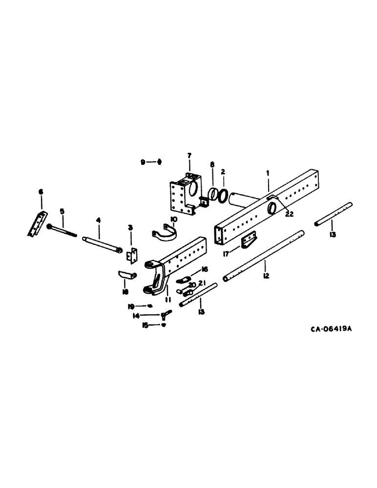 Схема запчастей Case IH 1480 - (15-10) - WHEEL AND TRACTION, POWER GUIDE WHEELS, SERIAL NO. 54298 AND BELOW, AXLE, EYE-BOLTS & RELATED PARTS Wheels & Traction