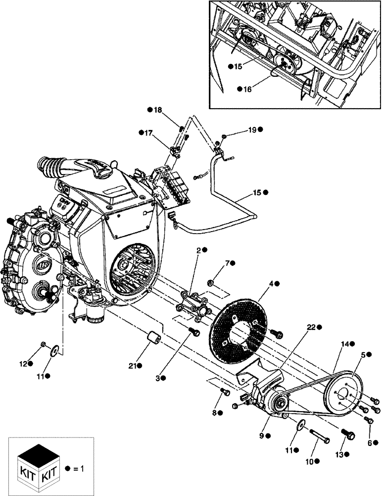 Схема запчастей Case IH SCOUT XL - (88.301.01[02]) - DIA KIT, 50 AMP ALTERNATOR, GASOLINE ENGINE (88) - ACCESSORIES