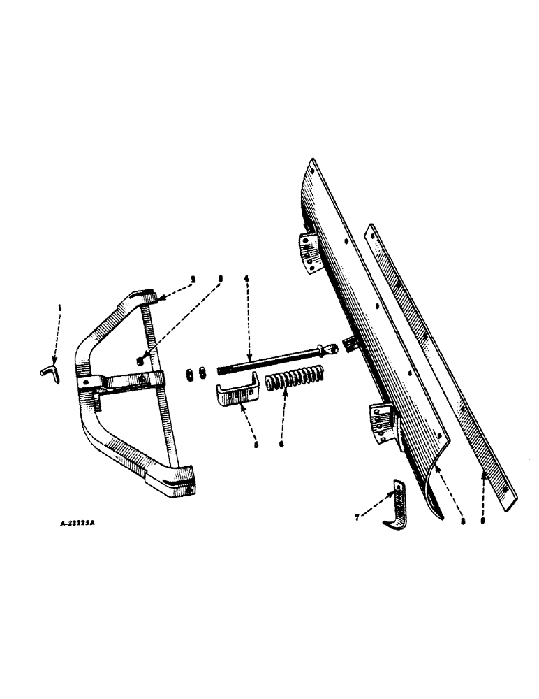 Схема запчастей Case IH L-54 - (A-09) - BLADE AND RELIEF SPRING 
