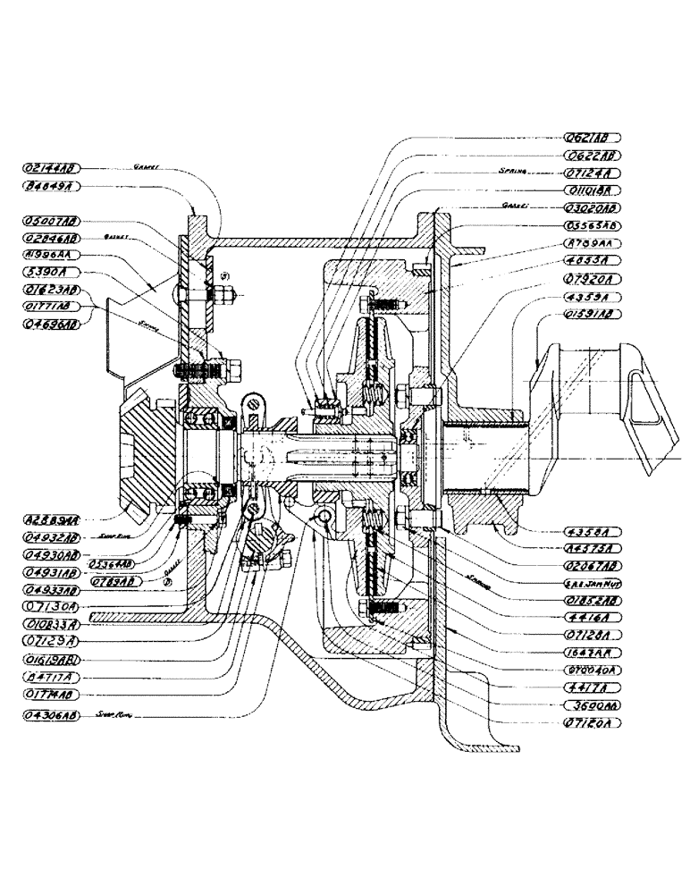 Схема запчастей Case IH DC-SERIES - (048) - CLUTCH ASSEMBLY (06) - POWER TRAIN