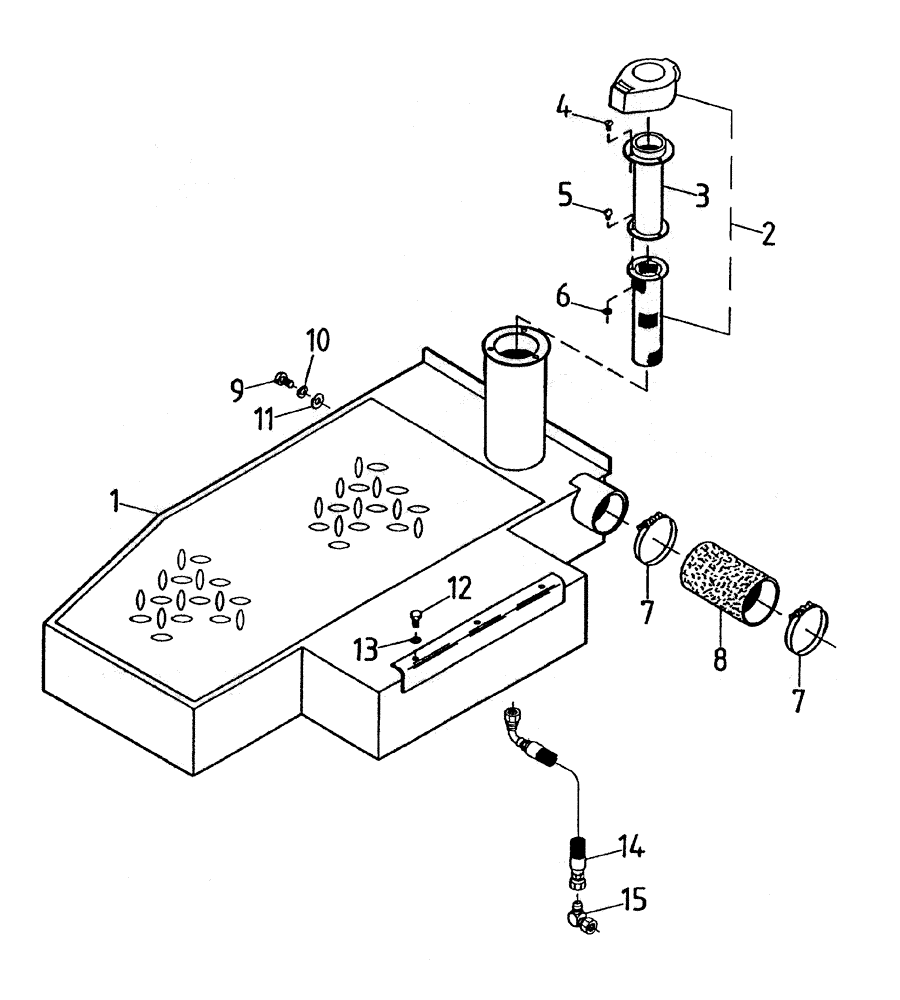 Схема запчастей Case IH 7700 - (C03-05) - AUXILIARY FUEL TANK (FLORIDA OPTION) Engine & Engine Attachments