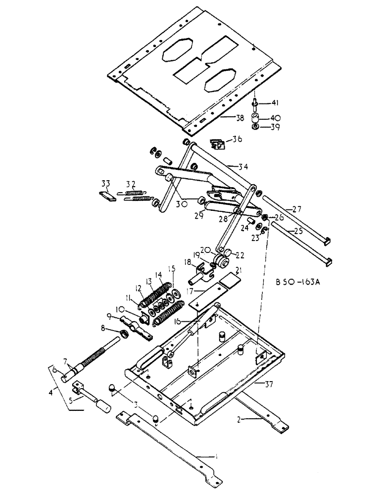 Схема запчастей Case IH 258 - (13-064) - SEAT SUSPENSION, GRAMMER (05) - SUPERSTRUCTURE