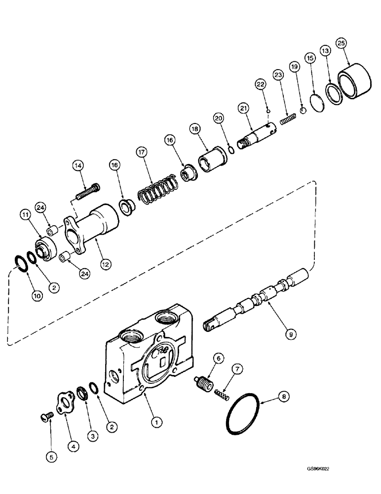 Схема запчастей Case IH L650 - (8-42) - VALVE SECTION (08) - HYDRAULICS