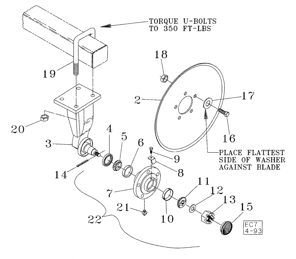 Схема запчастей Case IH 6750 - (75.200.07) - DISC MOUNT (09) - CHASSIS/ATTACHMENTS
