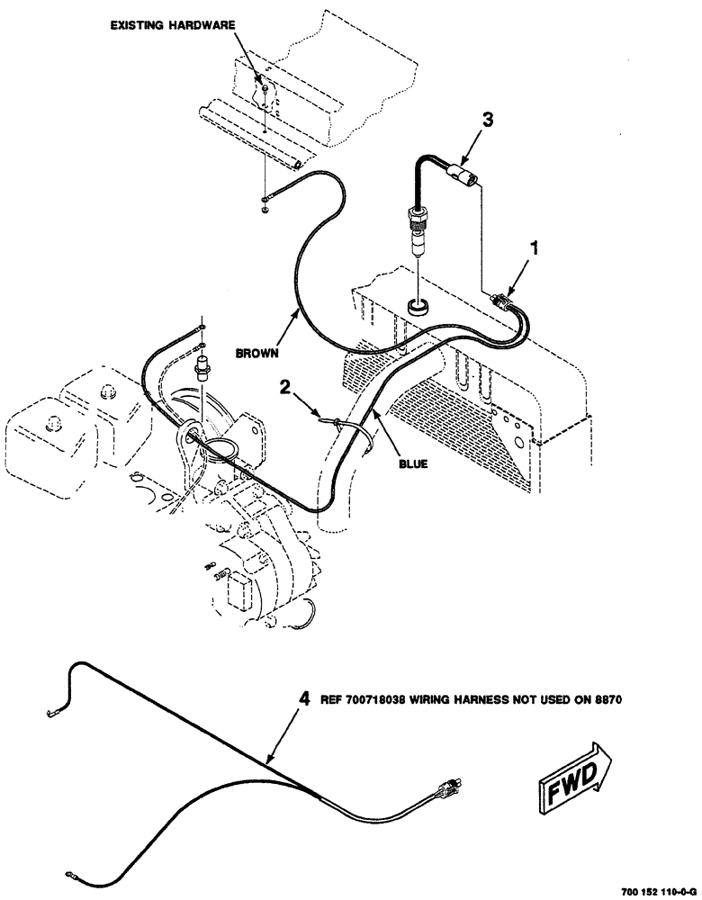Схема запчастей Case IH 8870 - (09-20) - COOLANT LEVEL KIT (88) - ACCESSORIES