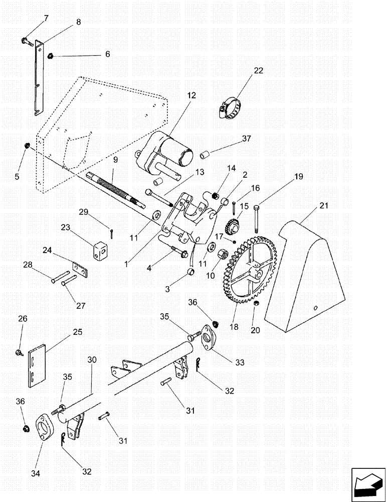 Схема запчастей Case IH 6130 - (66.110.13[01]) - CONCAVES - CONTROLS (66) - THRESHING
