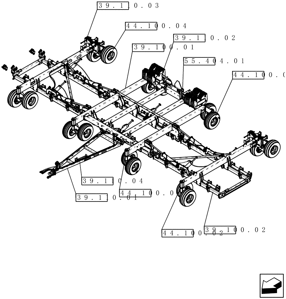 Схема запчастей Case IH 40 - (00.000.01) - PICTORIAL INDEX (00) - GENERAL & PICTORIAL INDEX