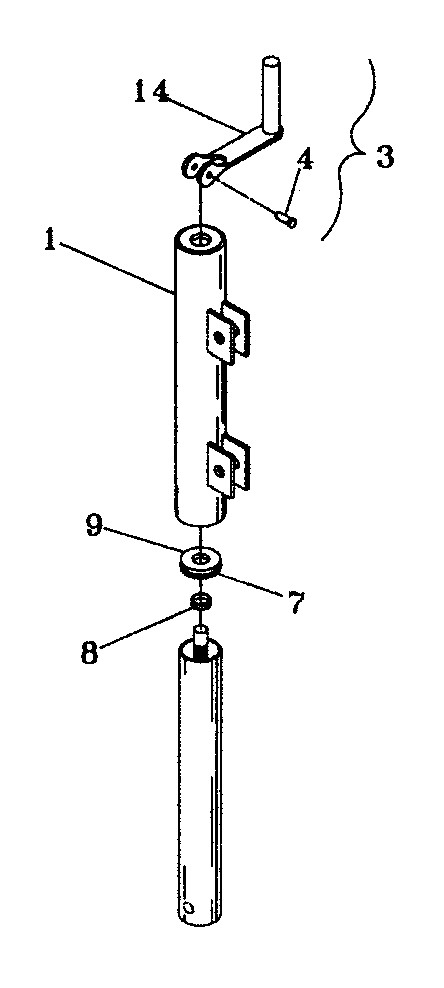 Схема запчастей Case IH NPX5300 - (39.110.06) - INLINE JACK ASSEMBLY (39) - FRAMES AND BALLASTING