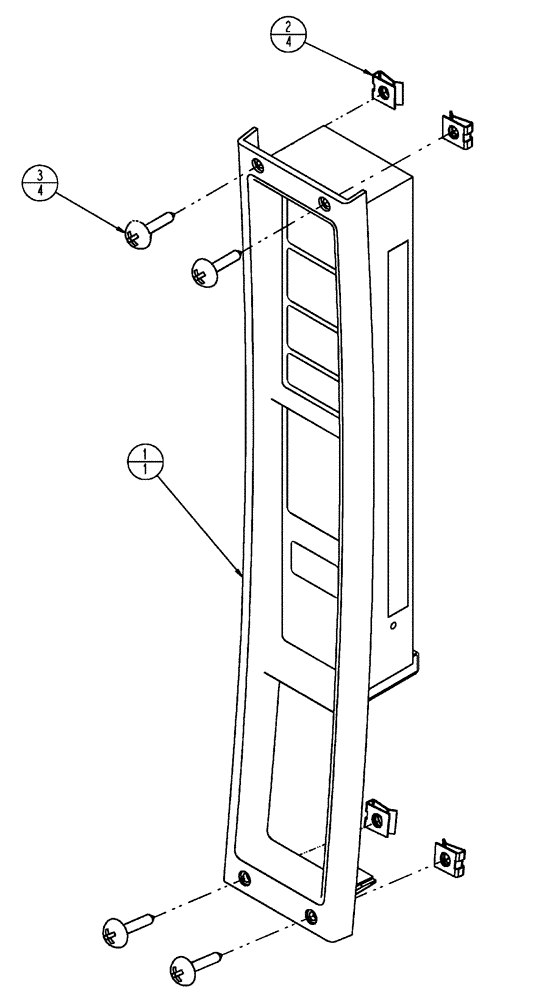Схема запчастей Case IH FLX4510 - (01-041[01]) - INSTRUMENT CLUSTER, ICU (10) - CAB