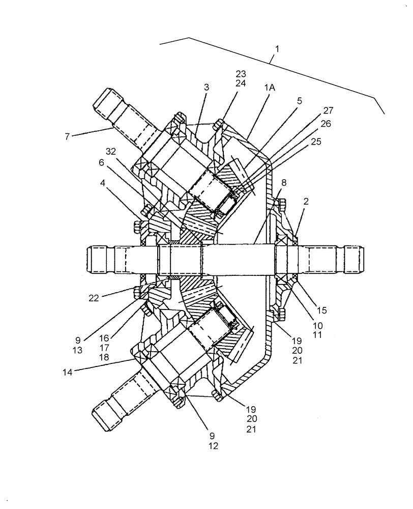 Схема запчастей Case IH 717721456 - (016) - DIVIDER GEARBOX (540 RPM) (03) - MAIN GEARBOX