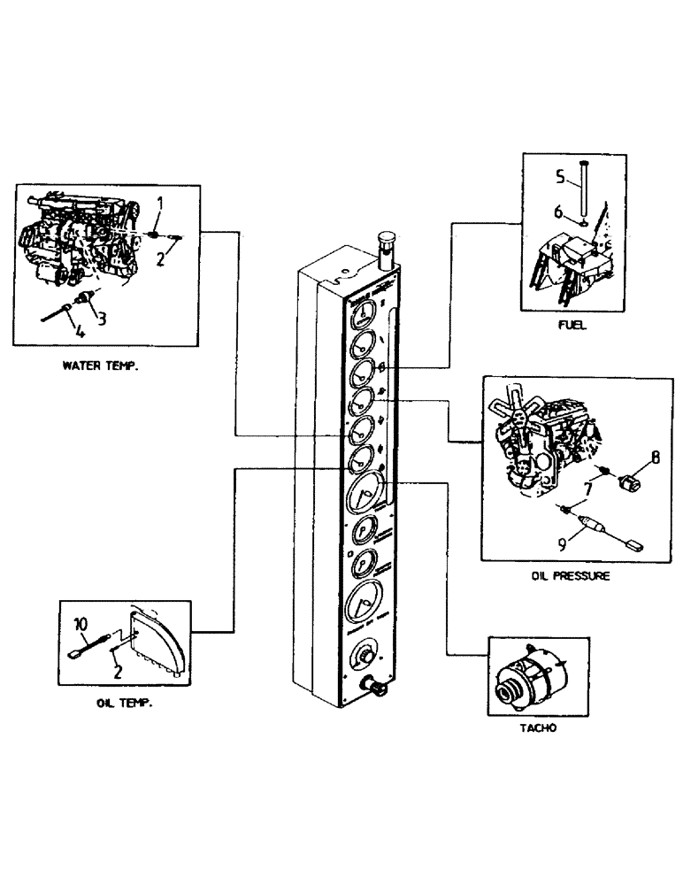 Схема запчастей Case IH 7000 - (C07-04) - SENDERS AND SWITCHES, L10/M11 Engine & Engine Attachments
