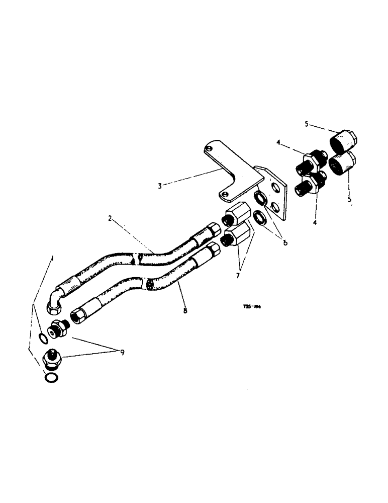 Схема запчастей Case IH 2300 - (5-15) - HYDRAULIC ATTACHMENTS, SELF SEALING COUPLING ATTACHMENT, DOUBLE ACTING (07) - HYDRAULIC SYSTEM