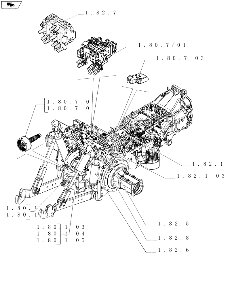 Схема запчастей Case IH PUMA 165 - (SEC. 07) - HYDRAULIC SYSTEM (00) - GENERAL