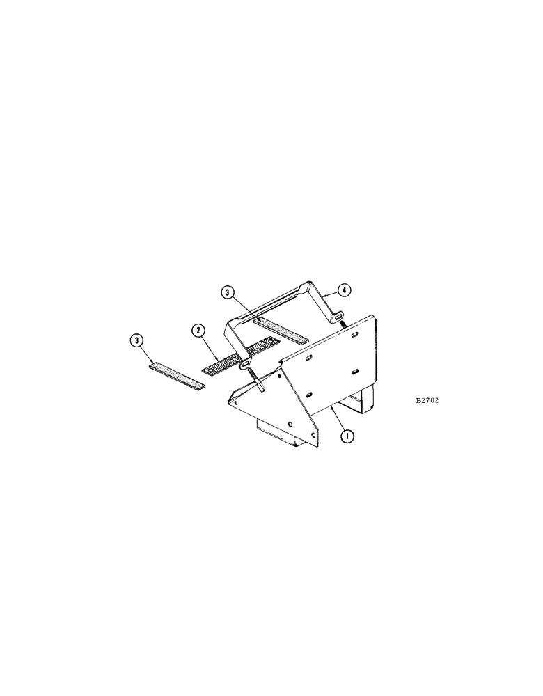 Схема запчастей Case IH 1660 - (184[A]) - BATTERY TRAY, S/N 8368001 AND AFTER (55) - ELECTRICAL SYSTEMS