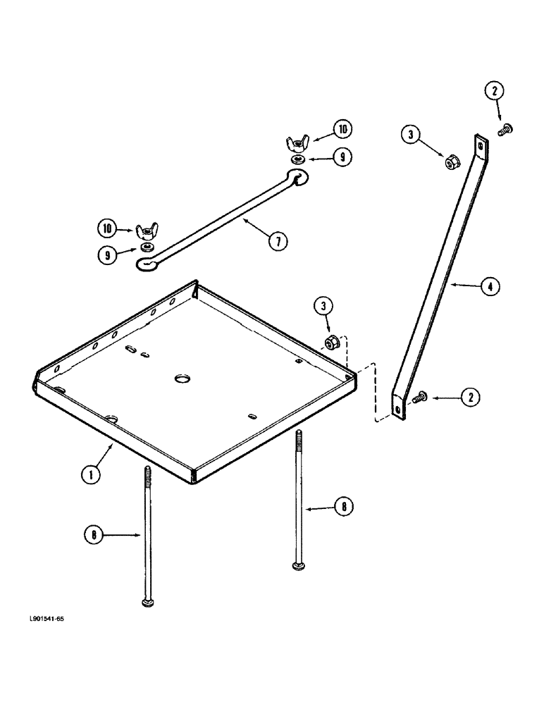 Схема запчастей Case IH 1670 - (4-56) - BATTERY AND BATTERY CABLES (06) - ELECTRICAL